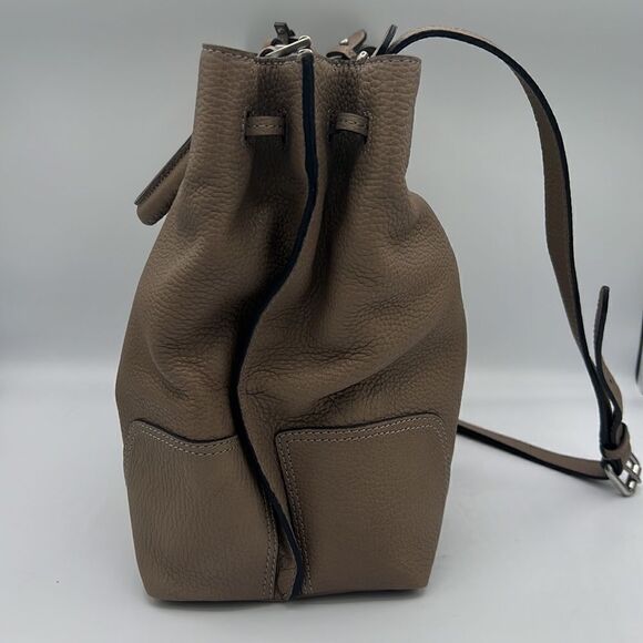 NWT Frye Faye Shoulder Bag- Gray/Taupe - Picture 5 of 11